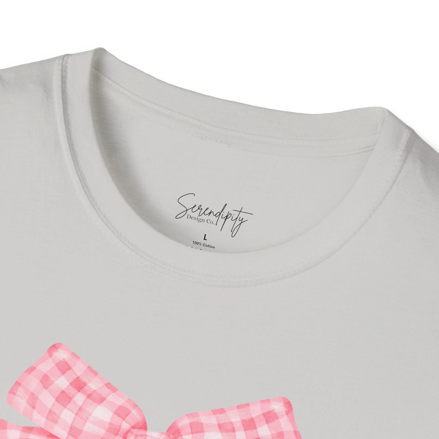 Mama Pink Bow Soft Style Tee