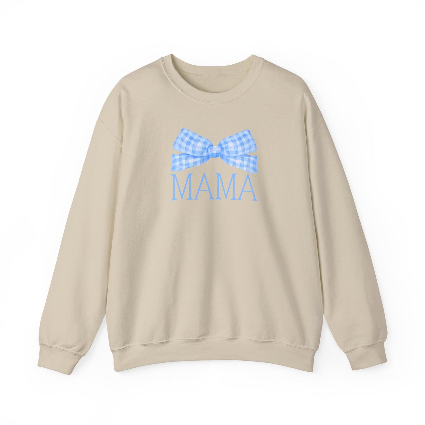 Blue Mama Bow Crewneck Sweatshirt