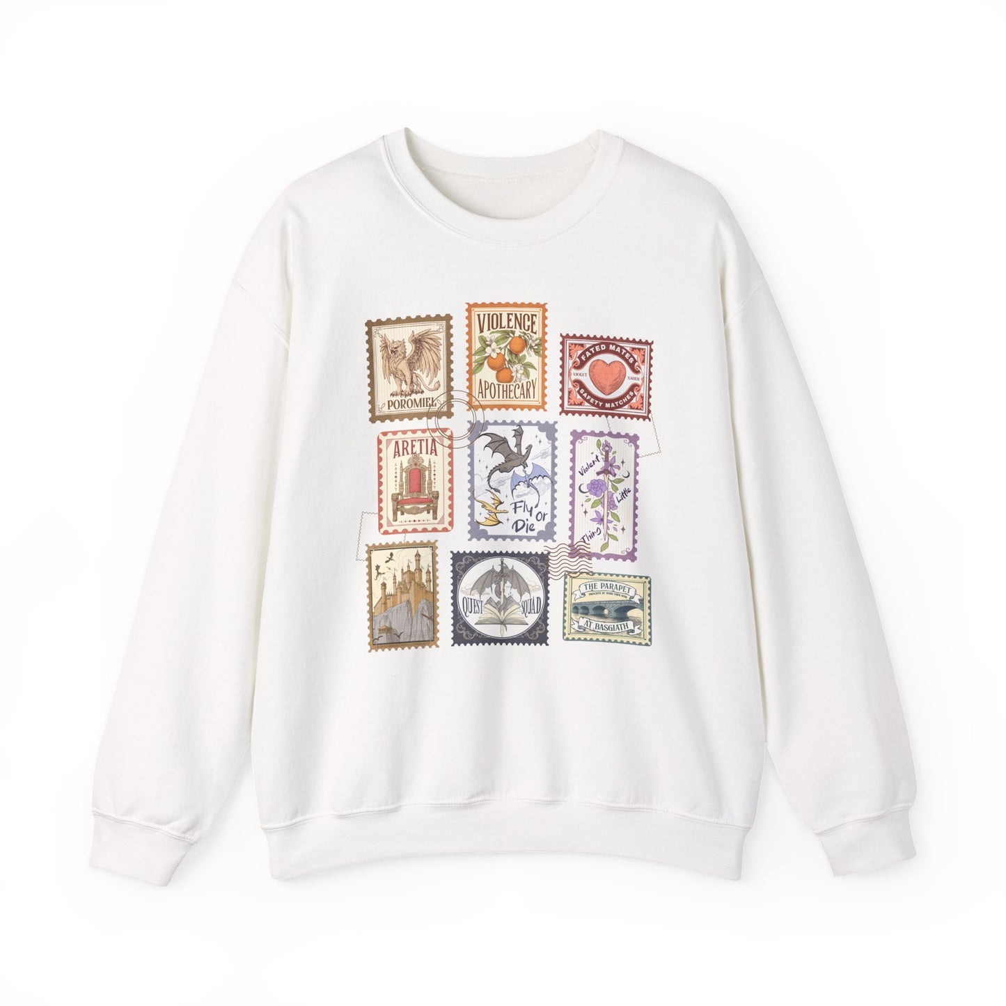 Fourth Wing Stamps Crewneck Sweatshirt