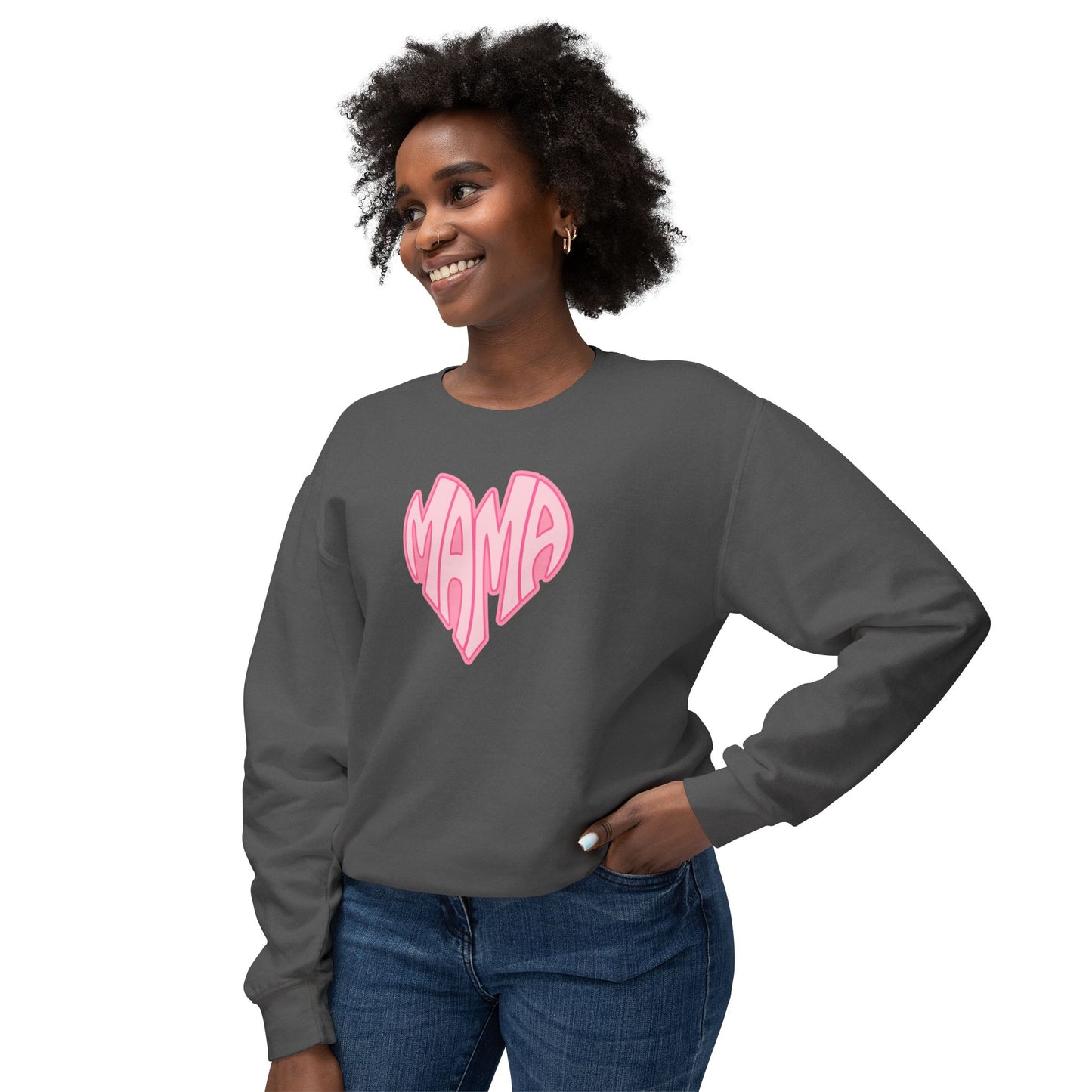 Mama Heart Comfort Colors Sweatshirt