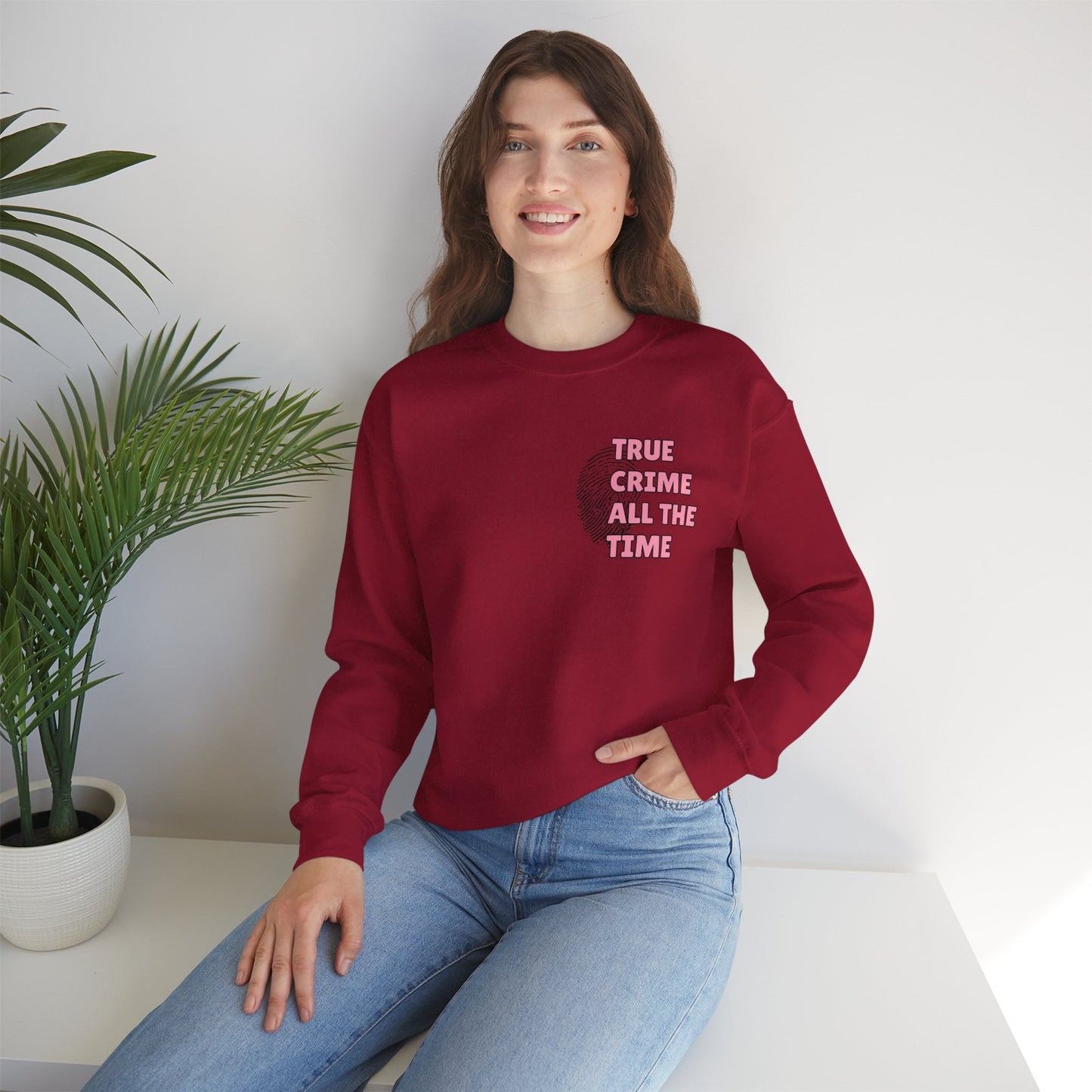 True Crime All The Time Crewneck Sweatshirt