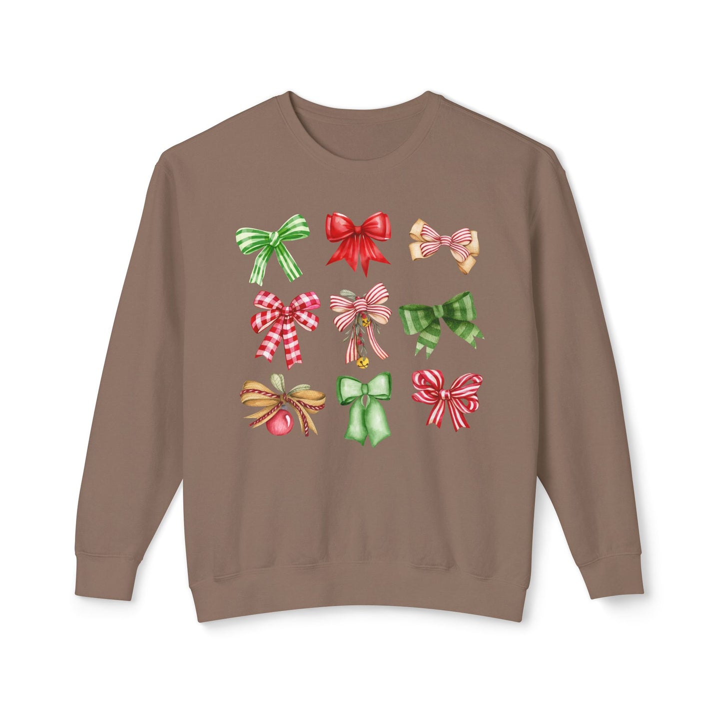 Christmas Bows Comfort Colors Sweatshirt