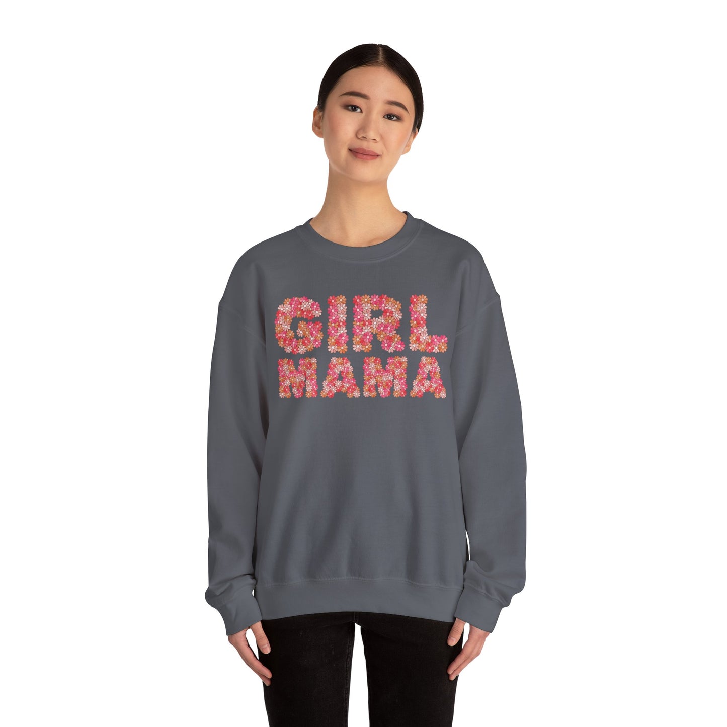 Girl Mama Floral Crewneck Sweatshirt