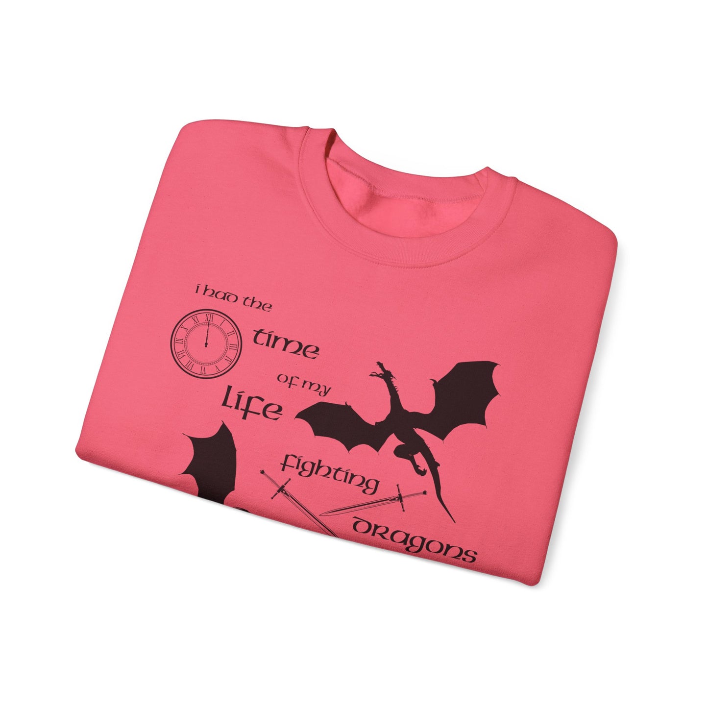 Fighting Dragons With You Crewneck Sweatshirt