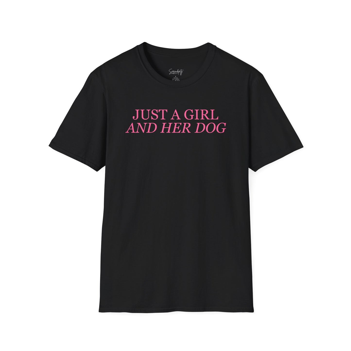 Just a Girl and Her Dog Soft Style Tee