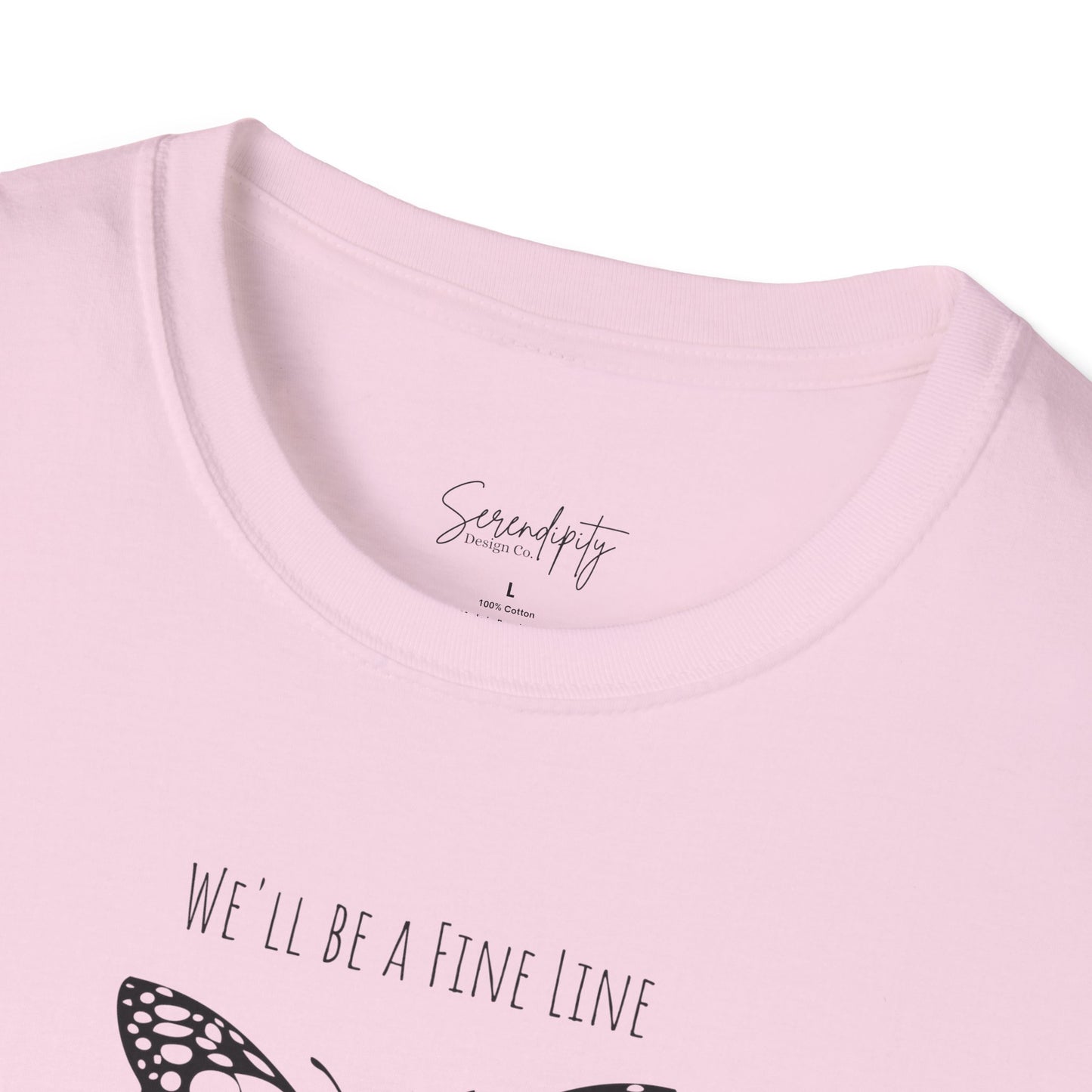 Fine Line Butterfly Soft Style Tee