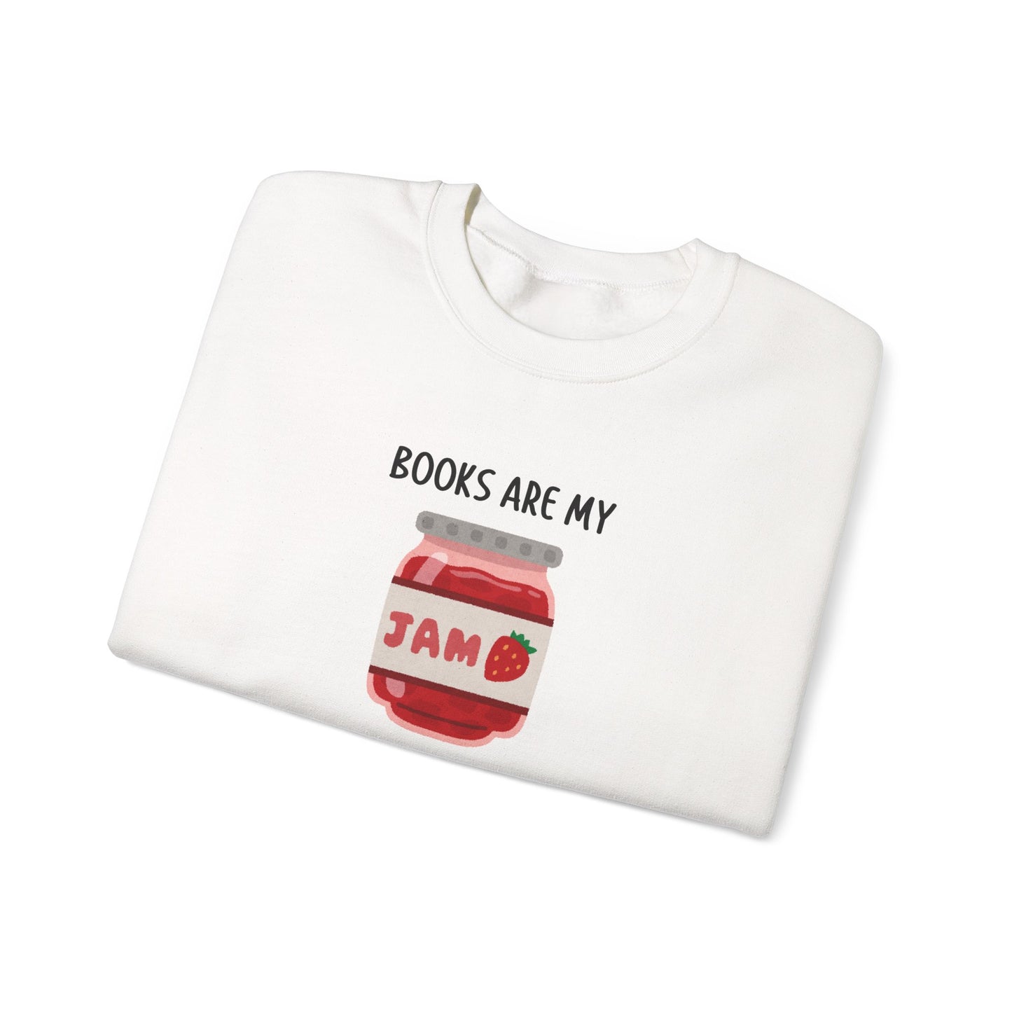 Books Are My Jam Crewneck Sweatshirt