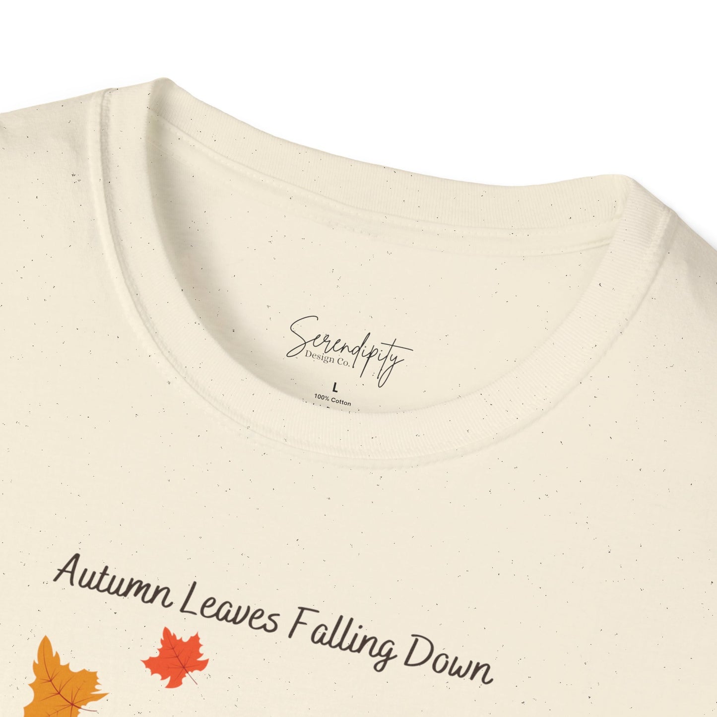 Autumn Leaves Falling Down Soft Style Tee