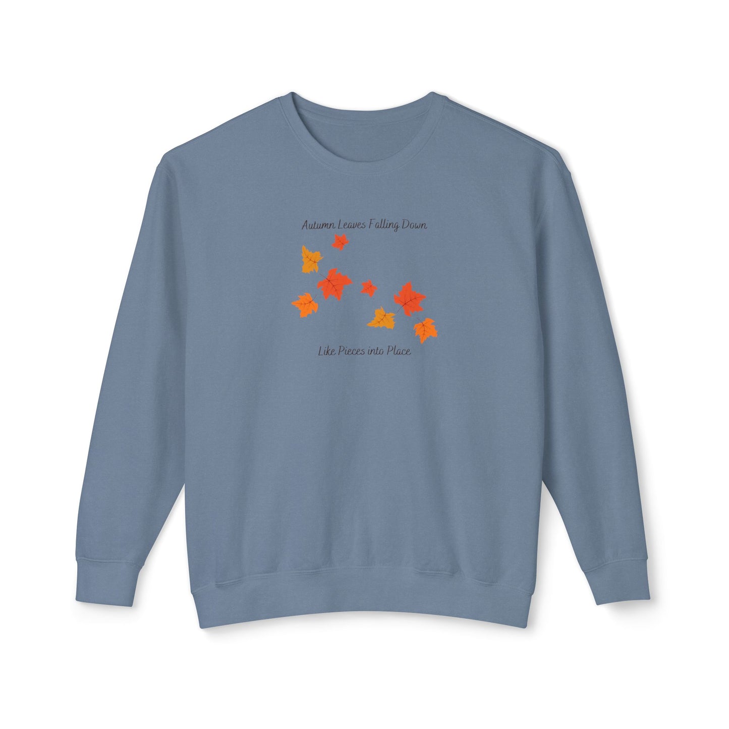 Autumn Leaves Falling Down Comfort Colors Sweatshirt