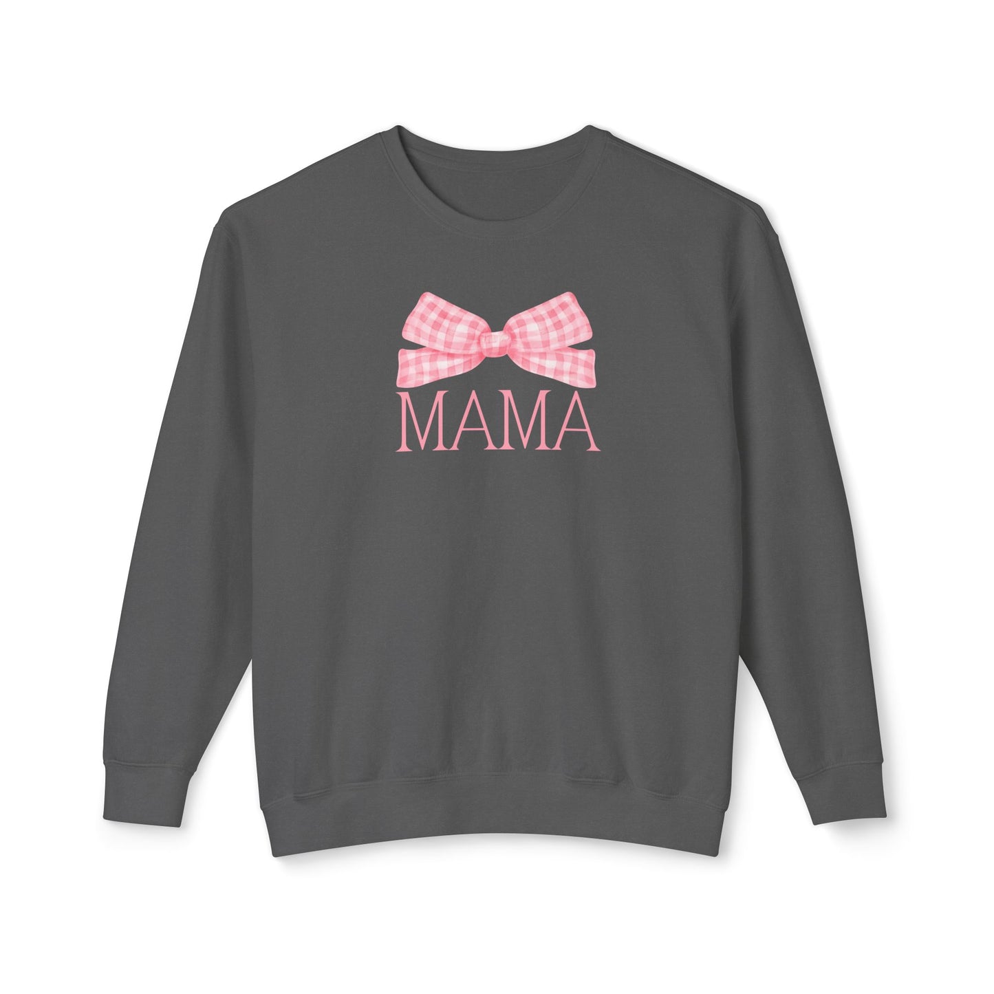 Pink Mama Bow Comfort Colors Sweatshirt