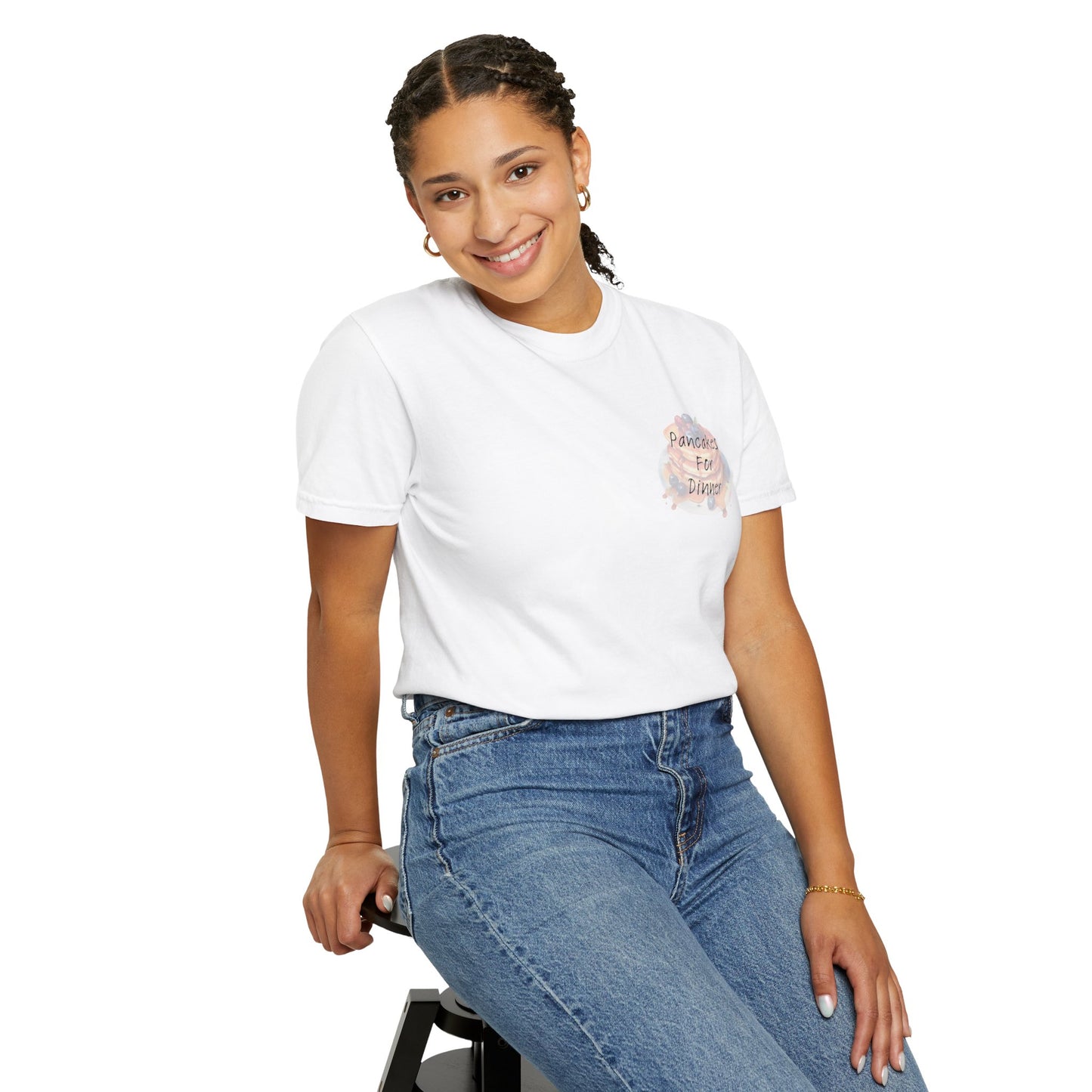 Pancakes For Dinner Comfort Colors Tee