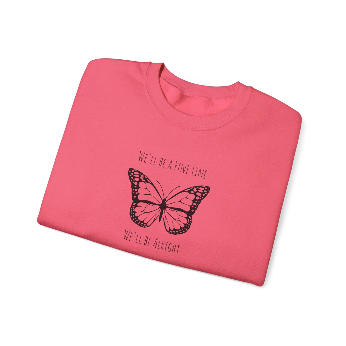 Fine Line Butterfly Crewneck Sweatshirt
