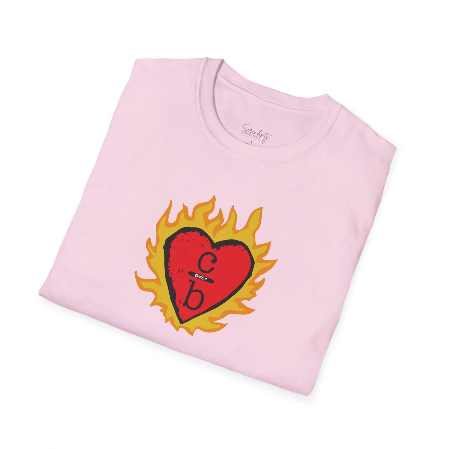 Clothes Over Bros Flaming Heart Soft Style Tee