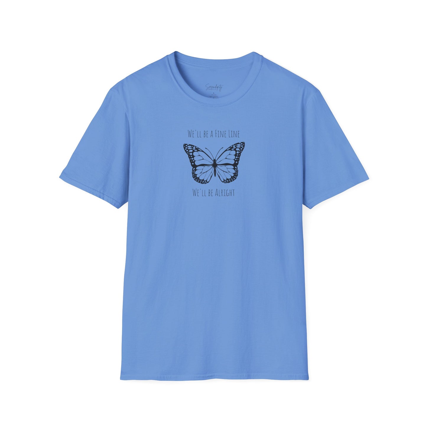 Fine Line Butterfly Soft Style Tee