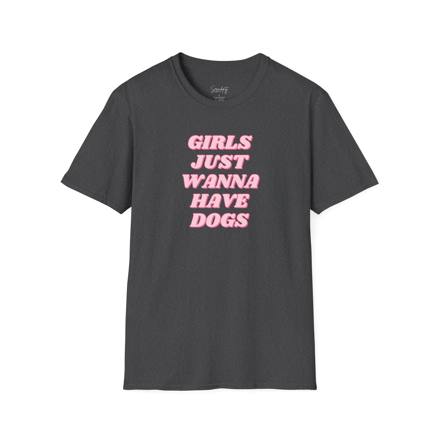Girls Just Wanna Have Dogs Soft Style Tee