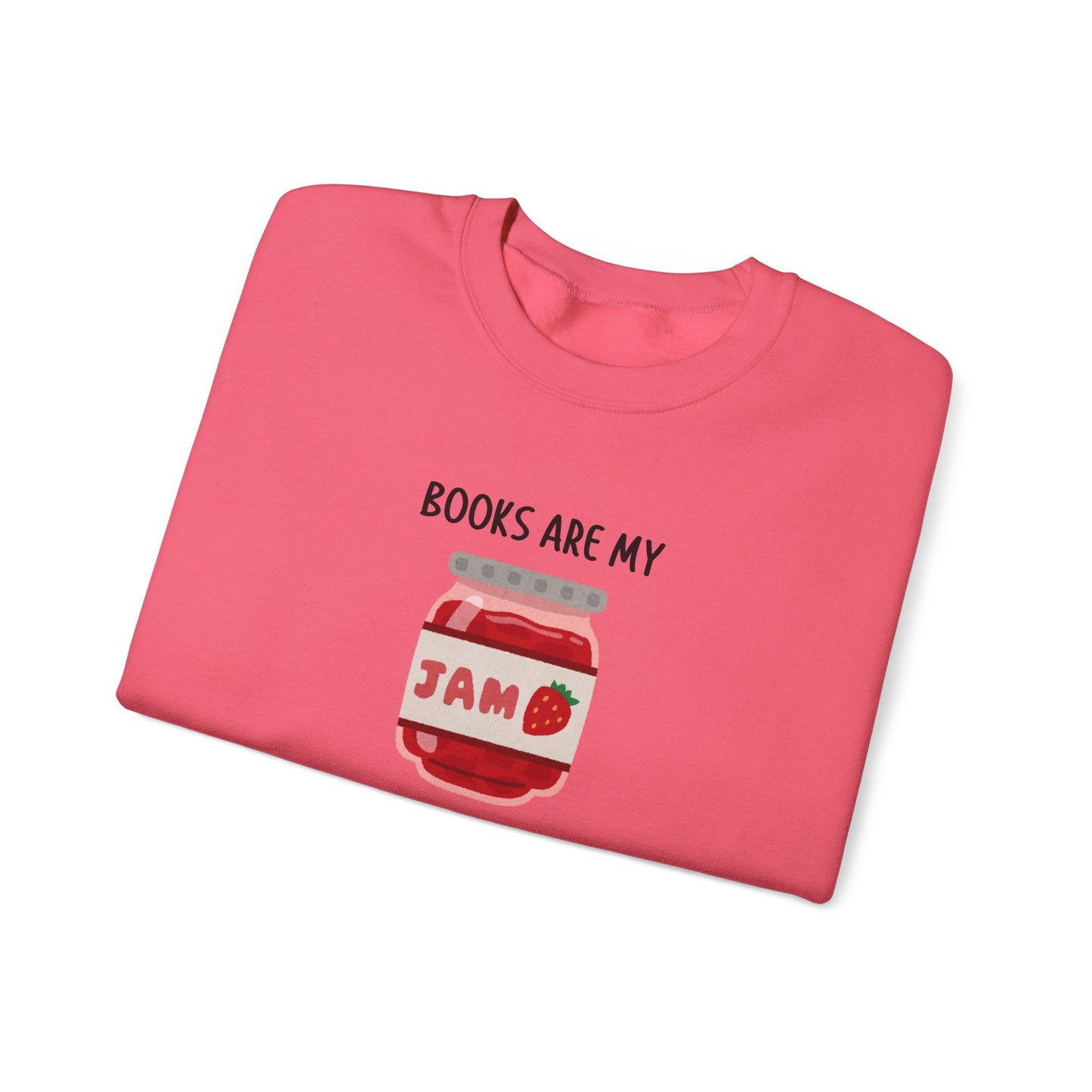 Books Are My Jam Crewneck Sweatshirt