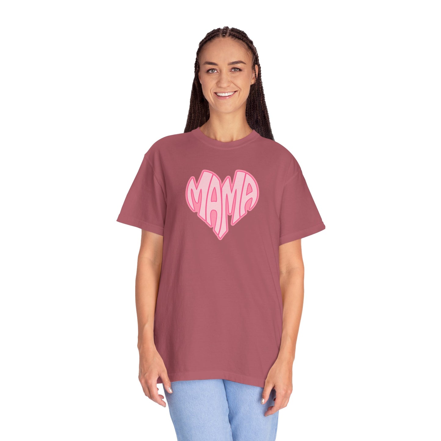 Mama Heart Comfort Colors Tee
