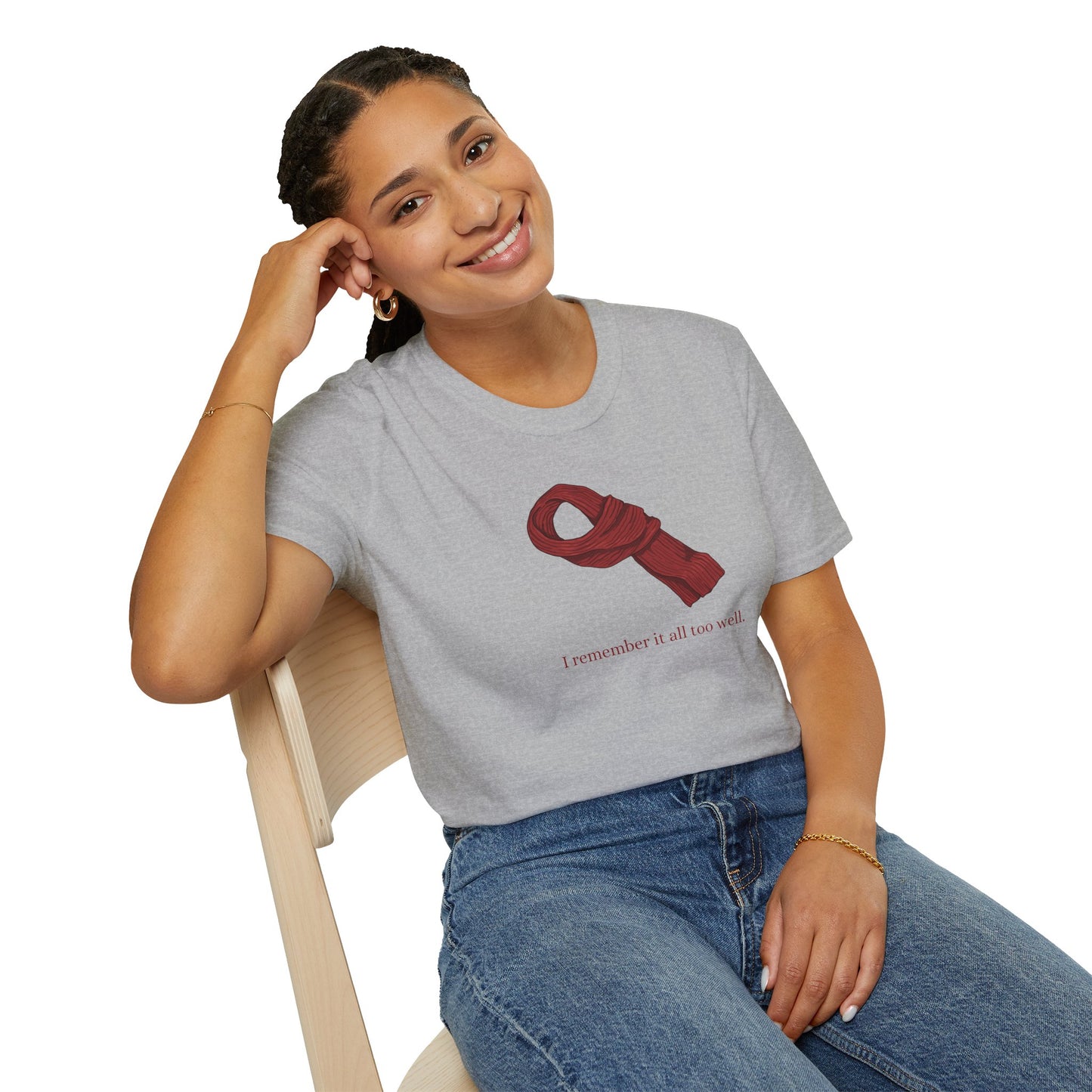 Red Scarf Soft Style Tee