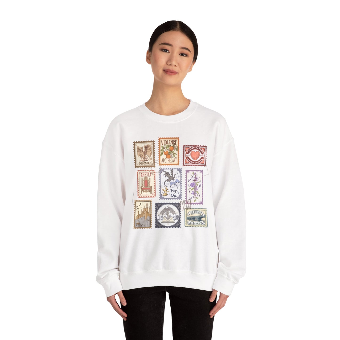 Fourth Wing Stamps Crewneck Sweatshirt