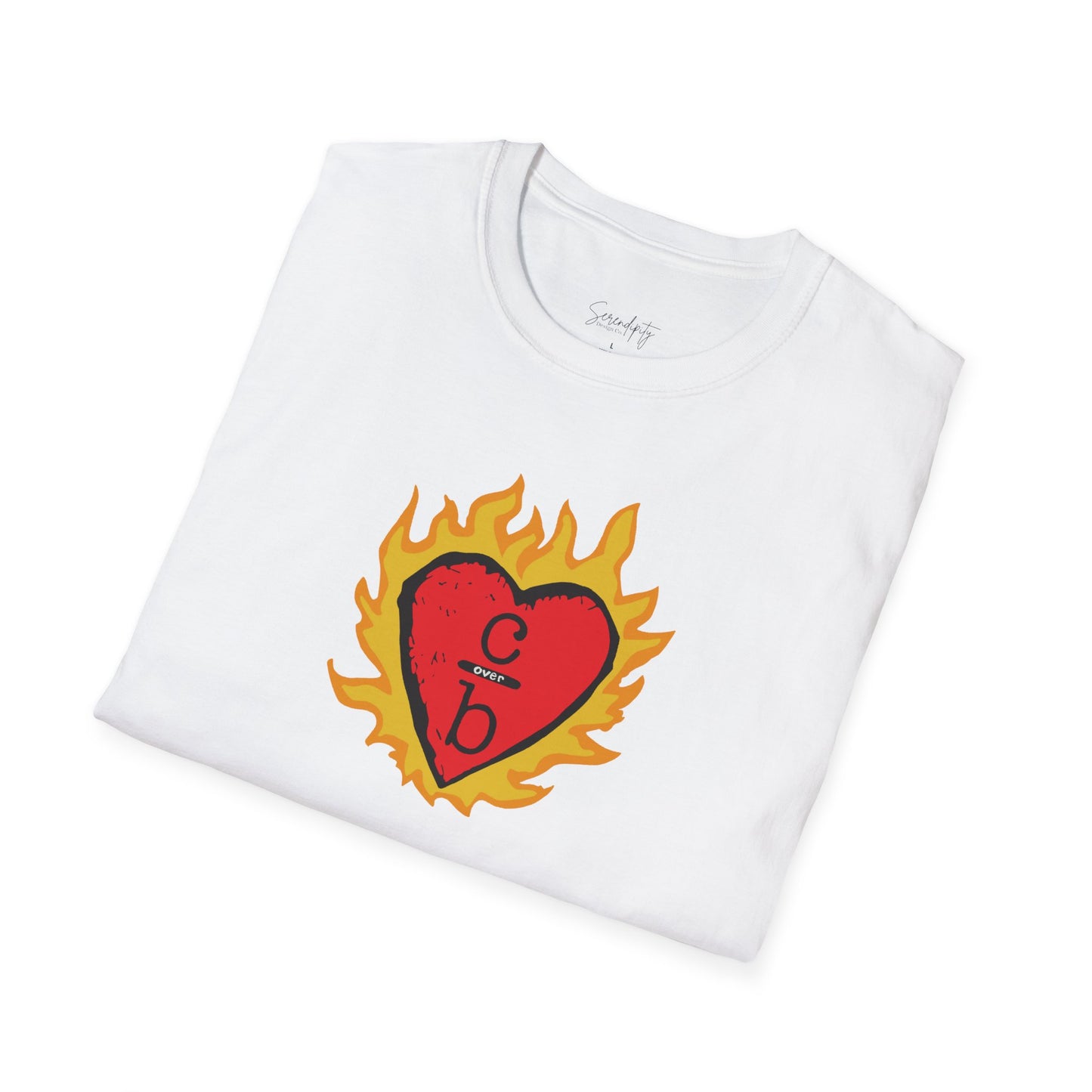 Clothes Over Bros Flaming Heart Soft Style Tee