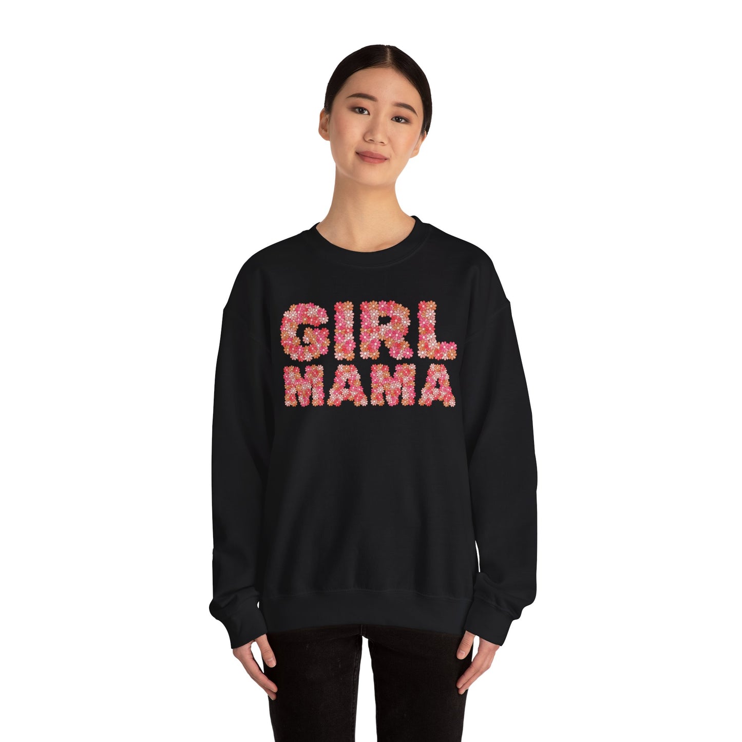 Girl Mama Floral Crewneck Sweatshirt