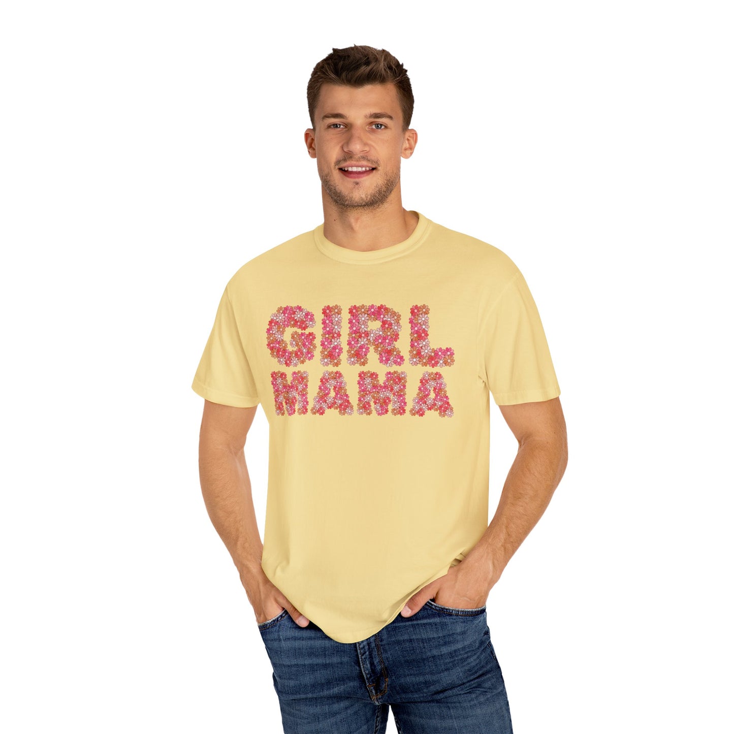 Girl Mama Floral Comfort Colors Tee