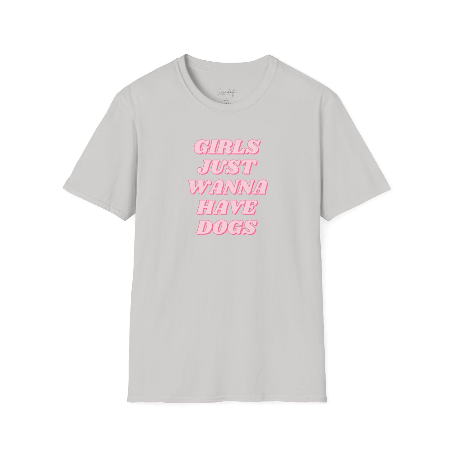 Girls Just Wanna Have Dogs Soft Style Tee