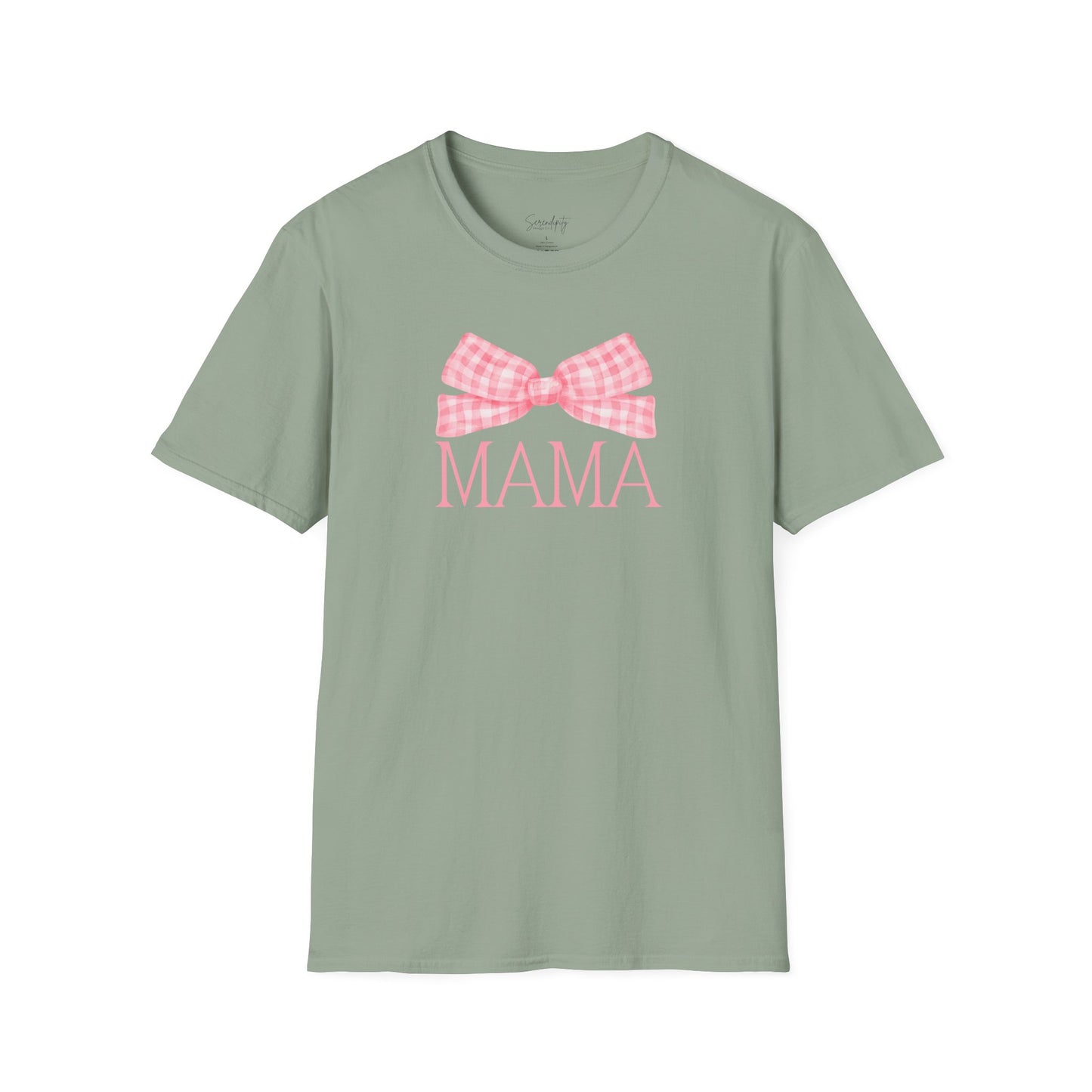Mama Pink Bow Soft Style Tee