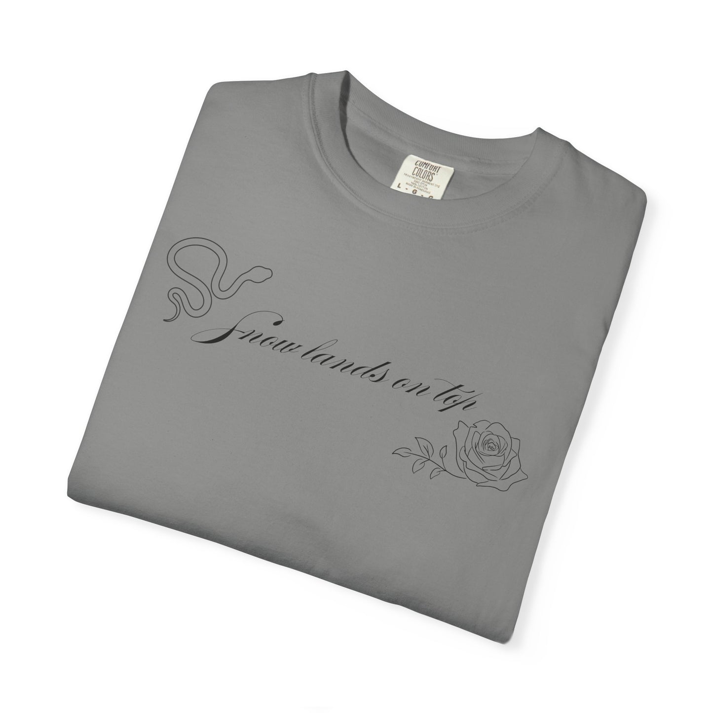 Snow Lands On Top Comfort Colors Tee