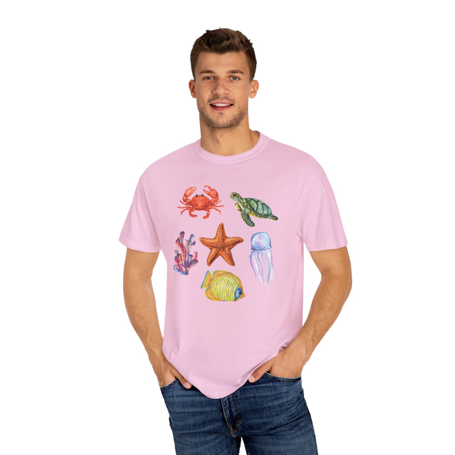 Ocean Creatures Comfort Colors Tee
