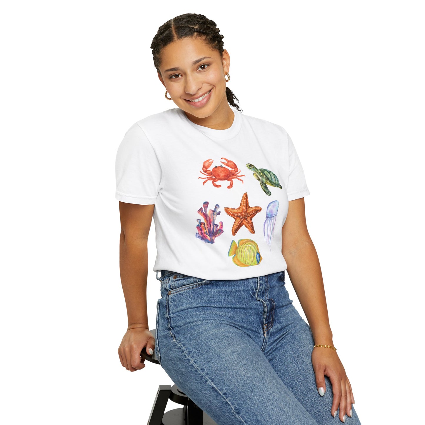 Ocean Creatures Comfort Colors Tee