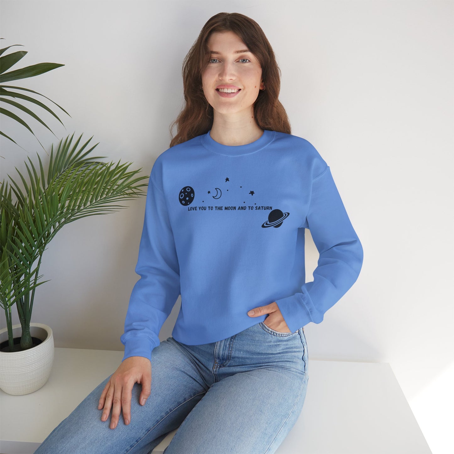Love You to the Moon and to Saturn Crewneck Sweatshirt