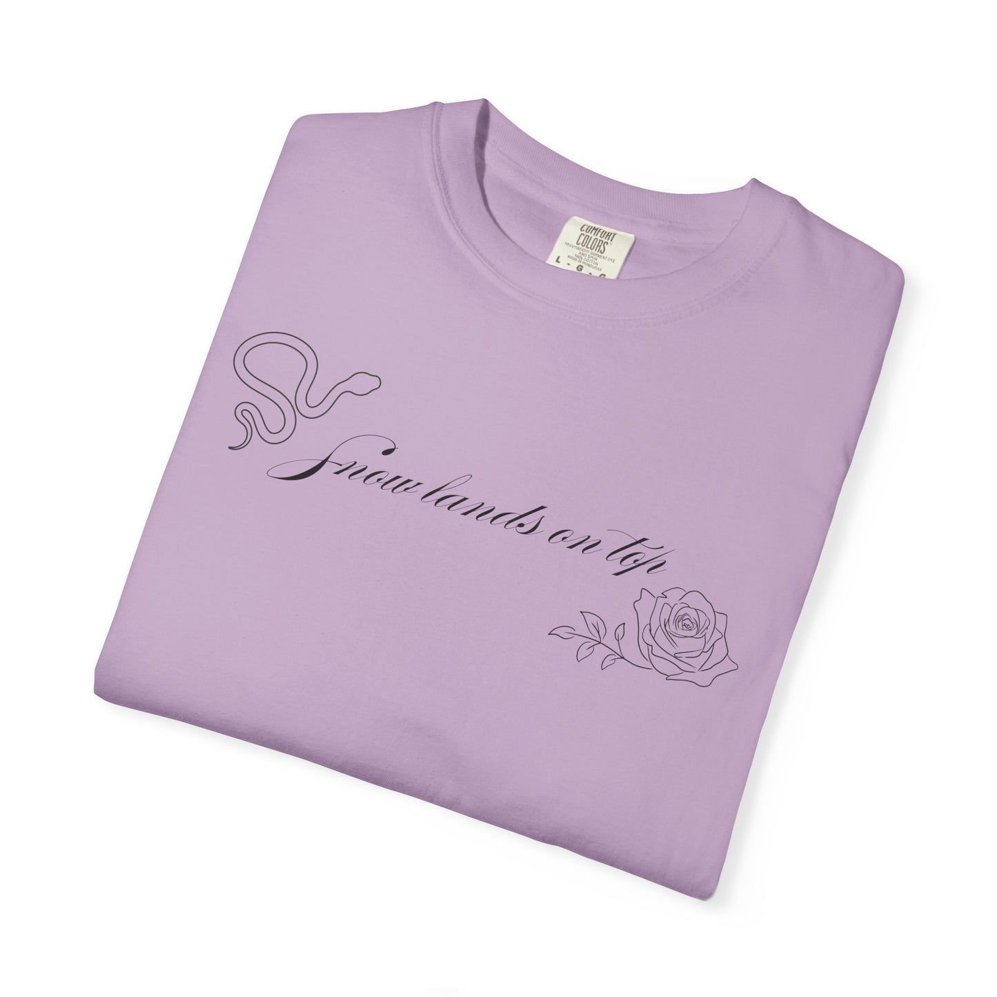 Snow Lands On Top Comfort Colors Tee