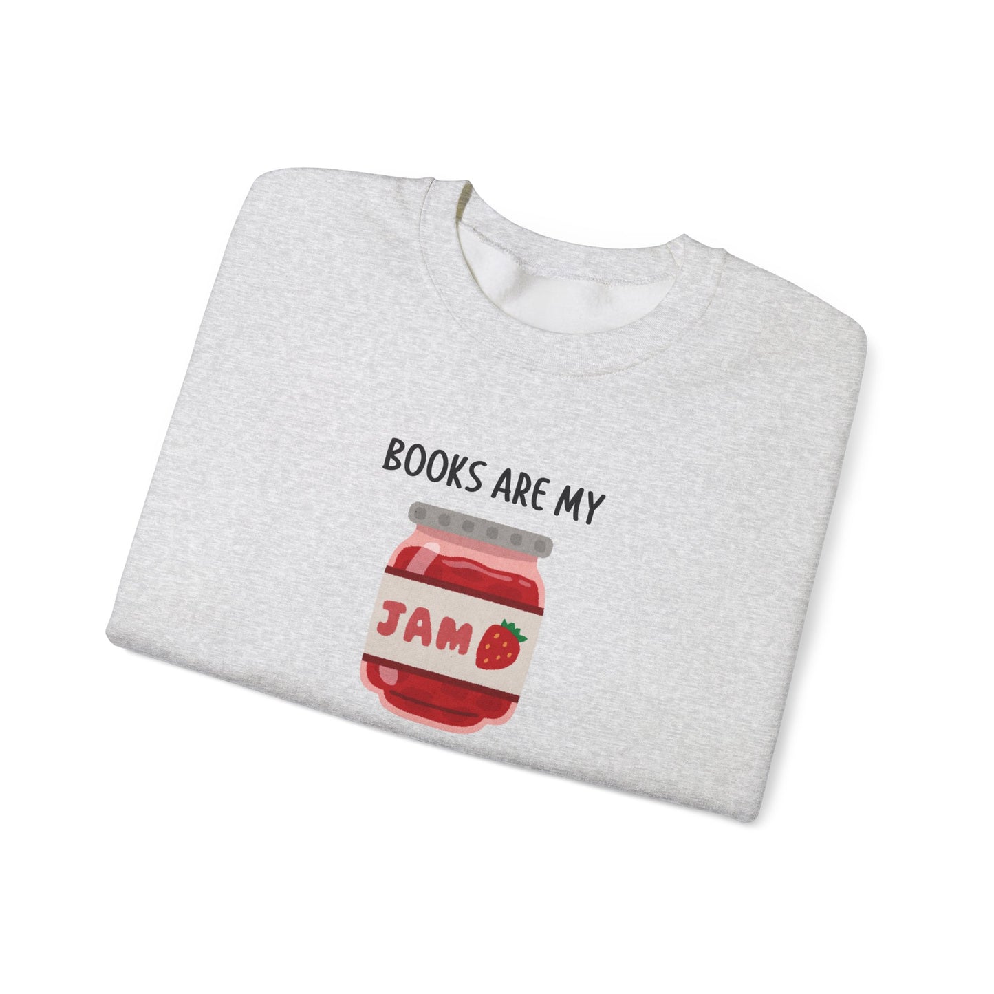 Books Are My Jam Crewneck Sweatshirt