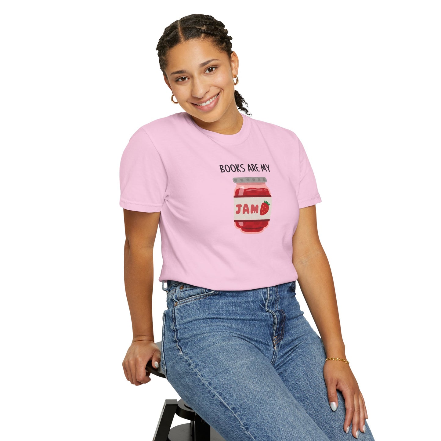 Books Are My Jam Comfort Colors Tee