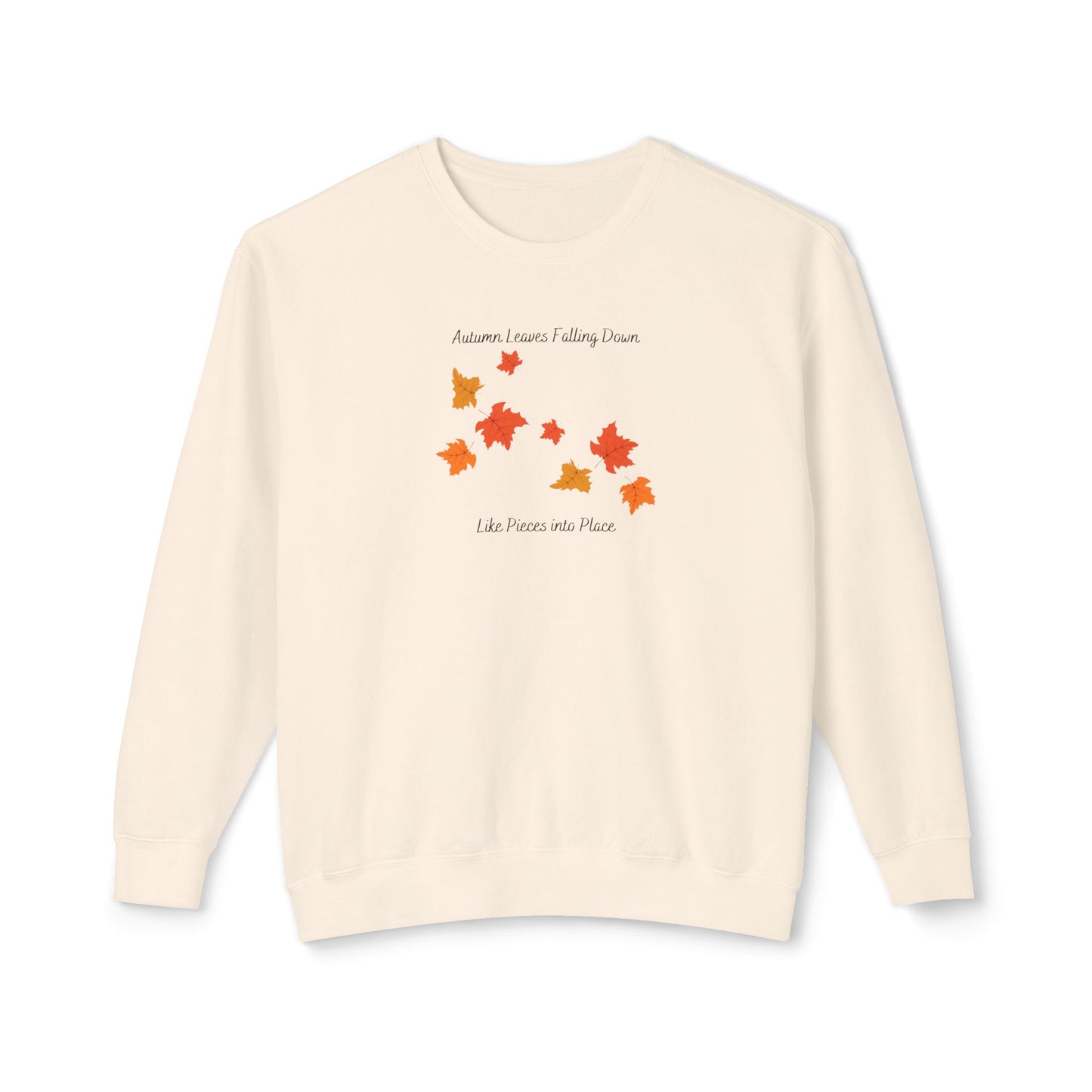 Autumn Leaves Falling Down Comfort Colors Sweatshirt