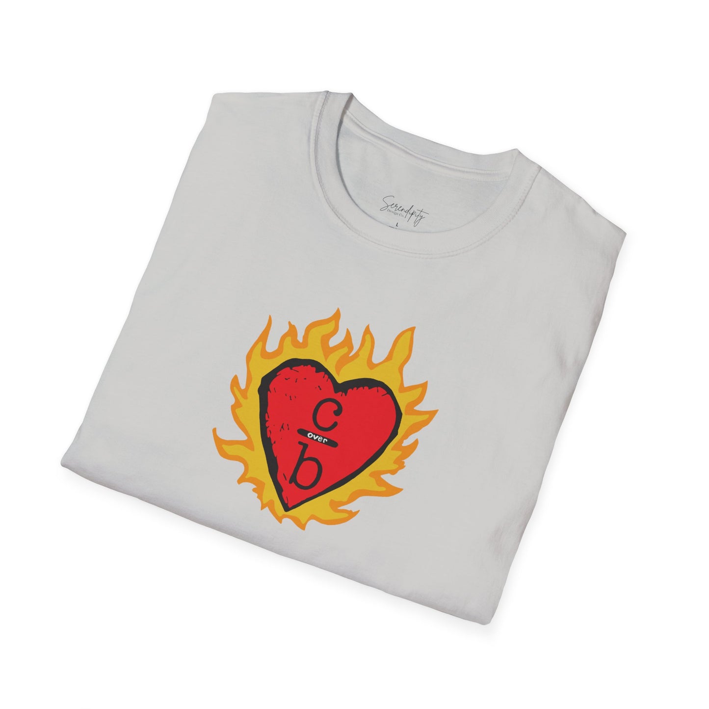 Clothes Over Bros Flaming Heart Soft Style Tee