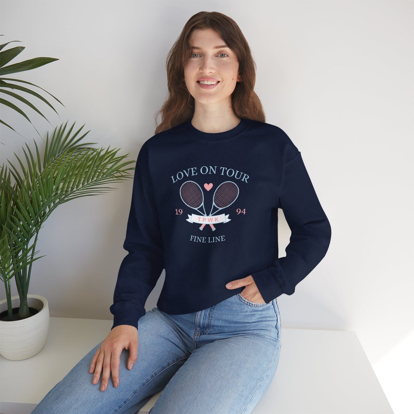 Fine Line Tennis Club Unisex Crewneck