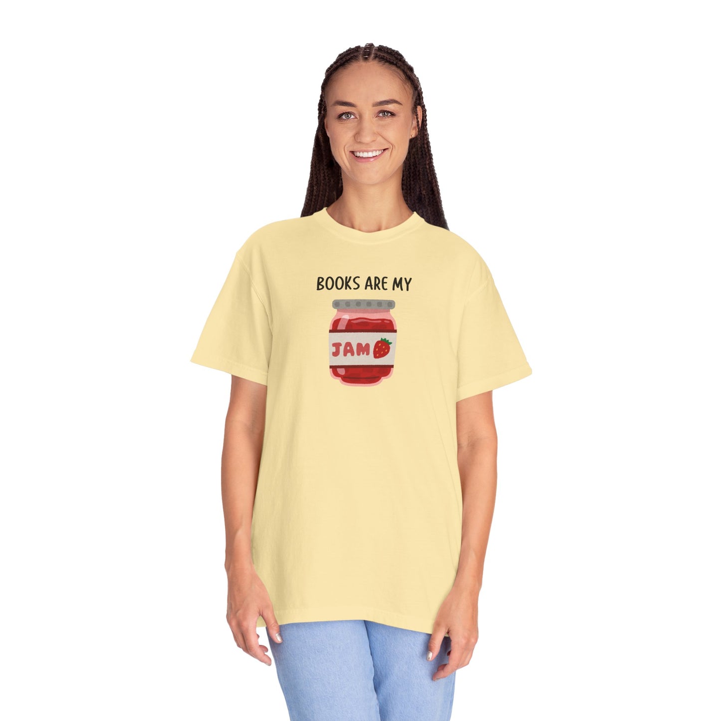 Books Are My Jam Comfort Colors Tee
