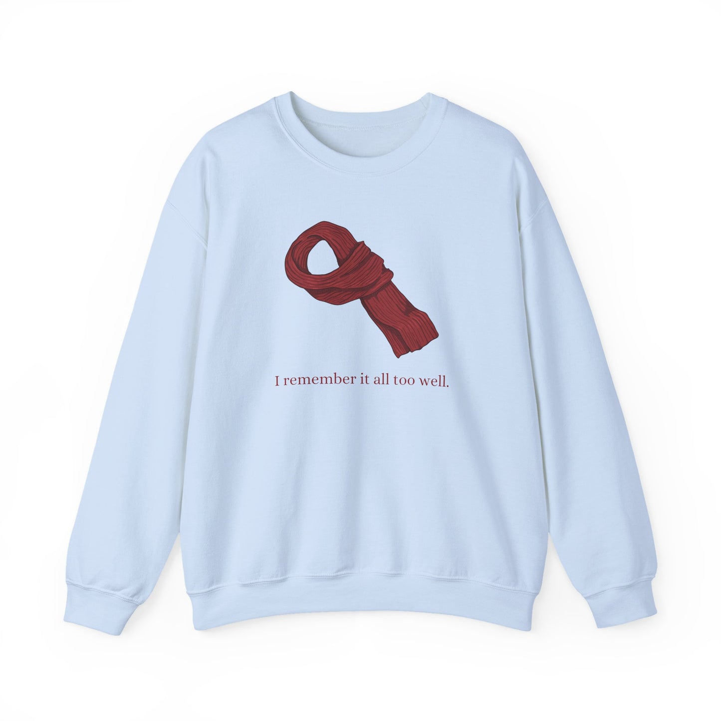 Red Scarf Crewneck Sweatshirt
