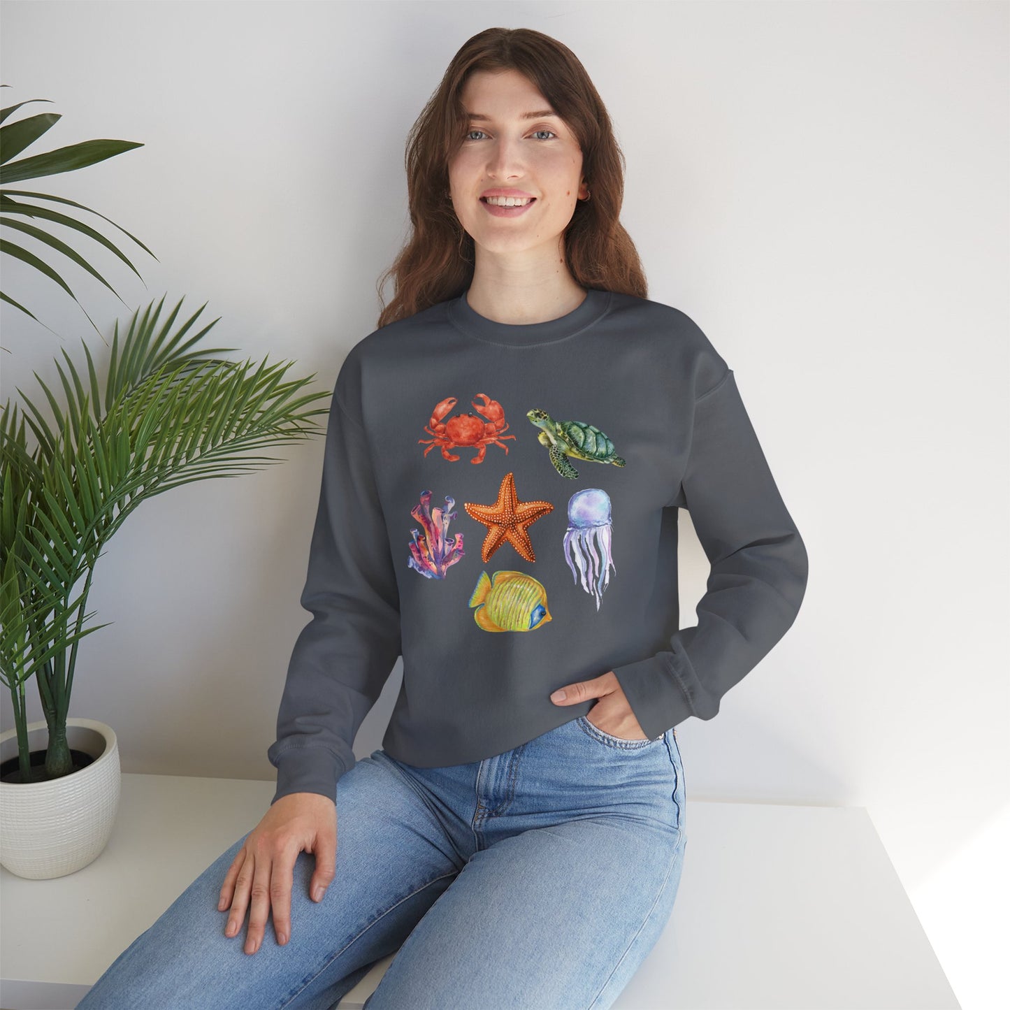Ocean Creatures Crewneck Sweatshirt