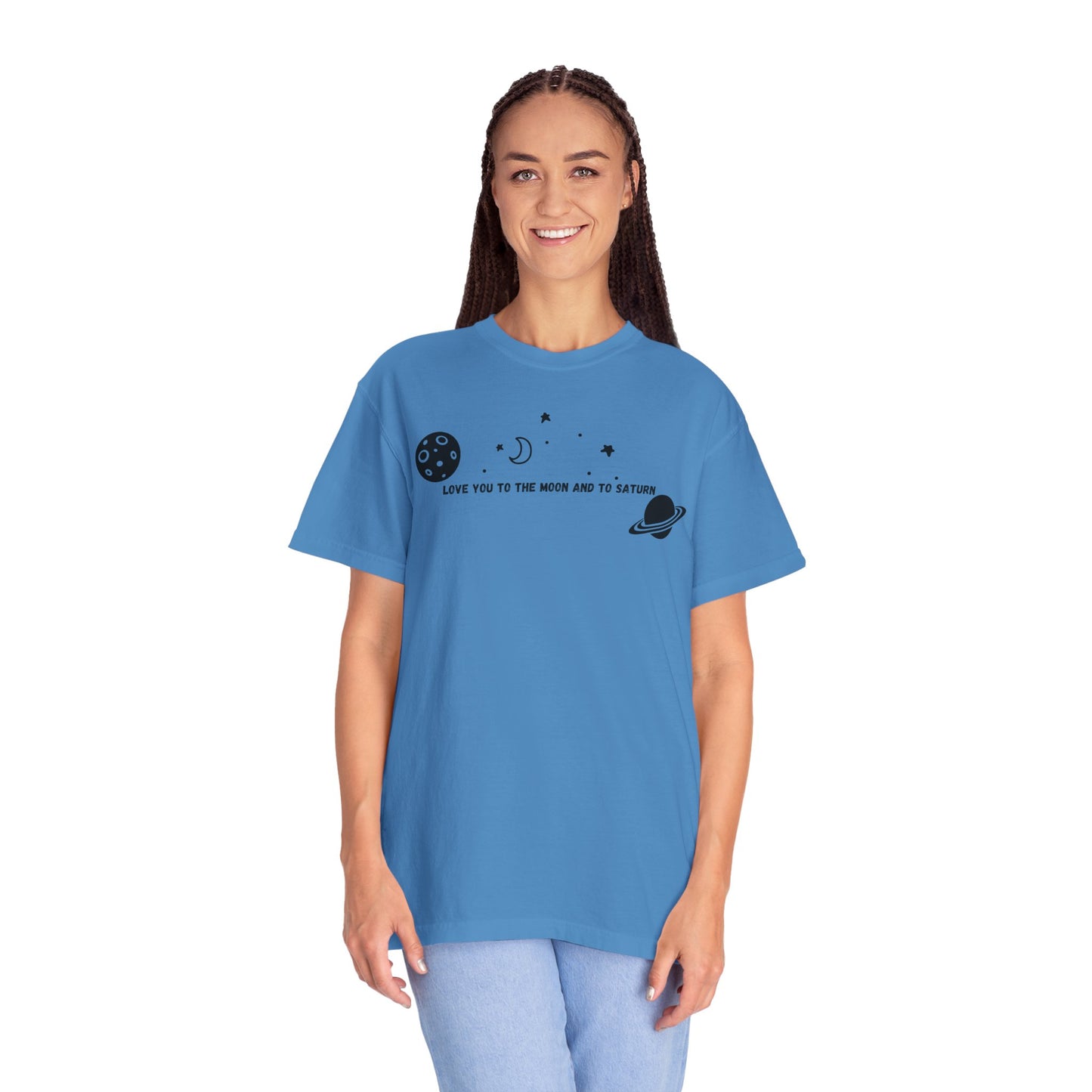 Love You to the Moon and to Saturn Comfort Colors Tee
