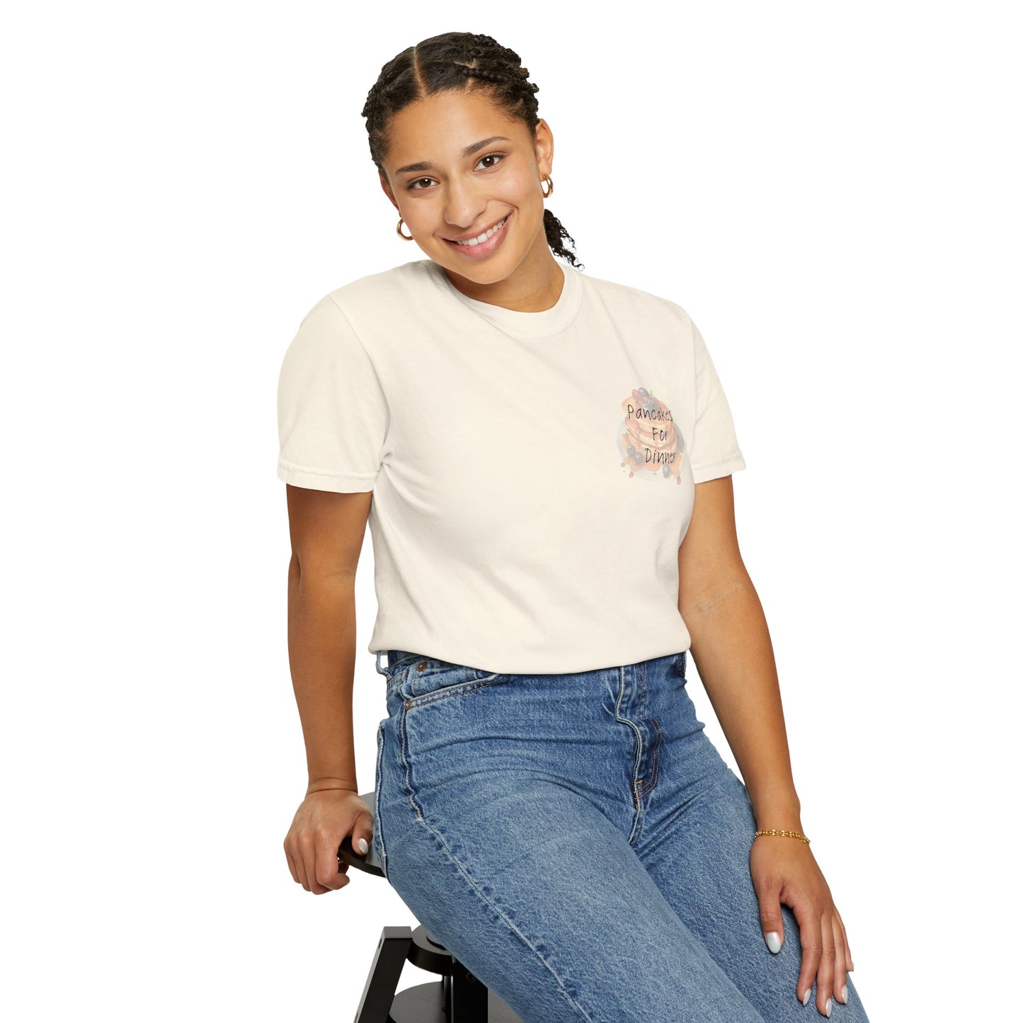 Pancakes For Dinner Comfort Colors Tee