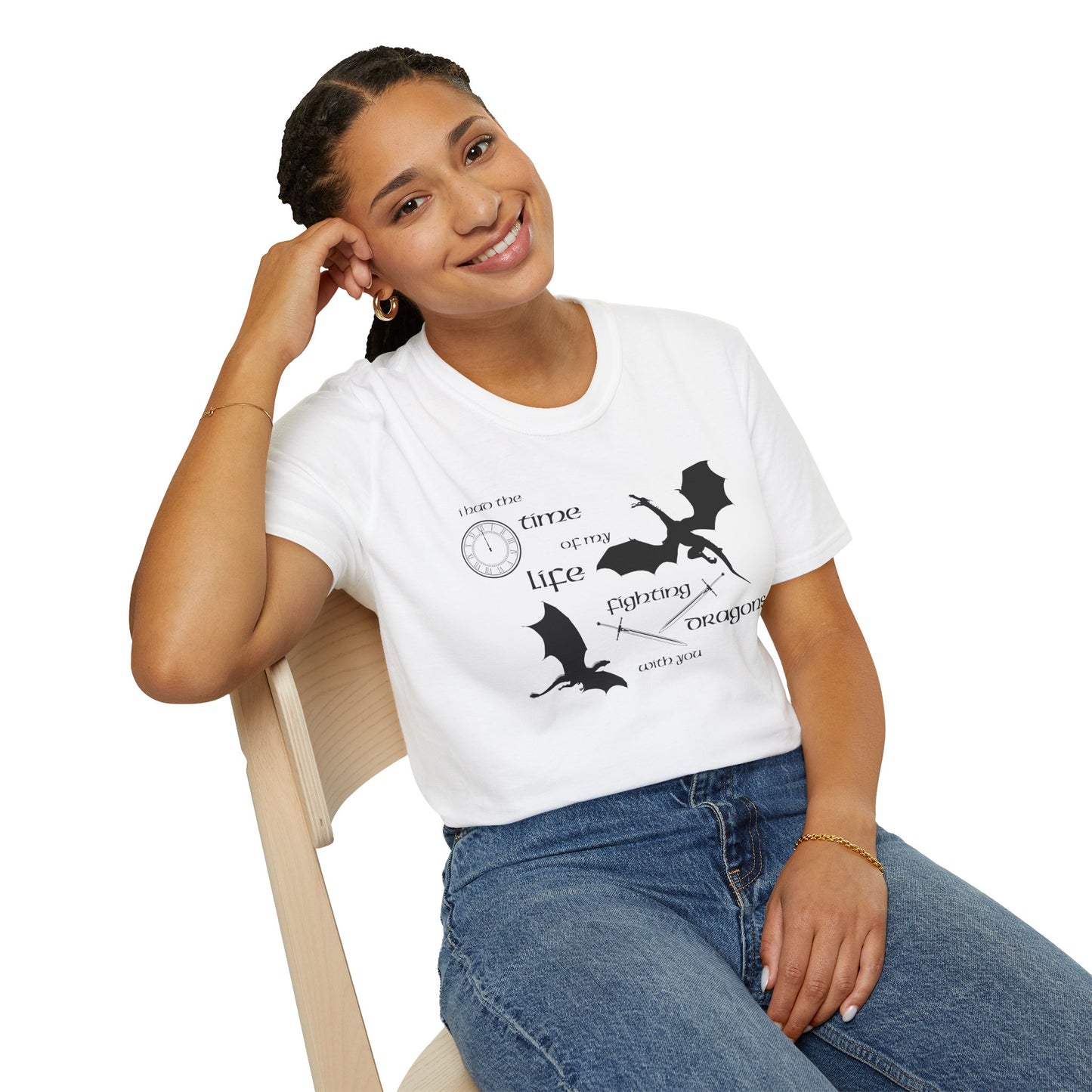 Fighting Dragons With You Soft Style Tee