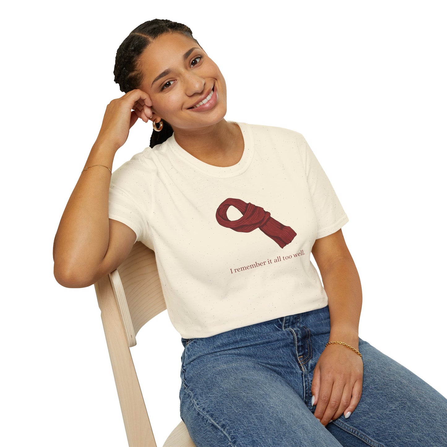 Red Scarf Soft Style Tee