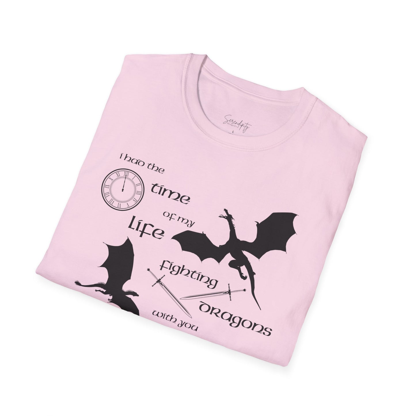 Fighting Dragons With You Soft Style Tee