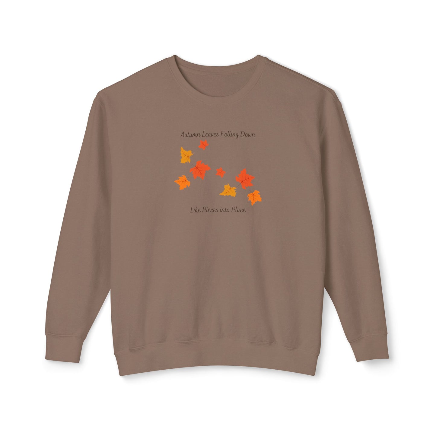 Autumn Leaves Falling Down Comfort Colors Sweatshirt