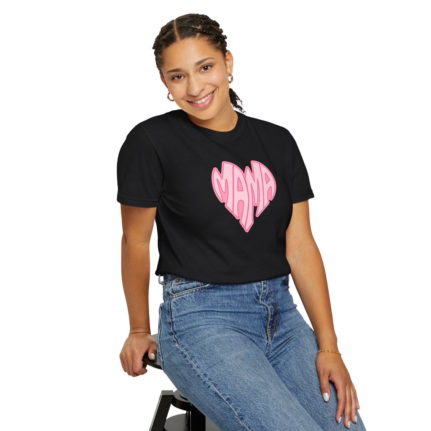 Mama Heart Comfort Colors Tee