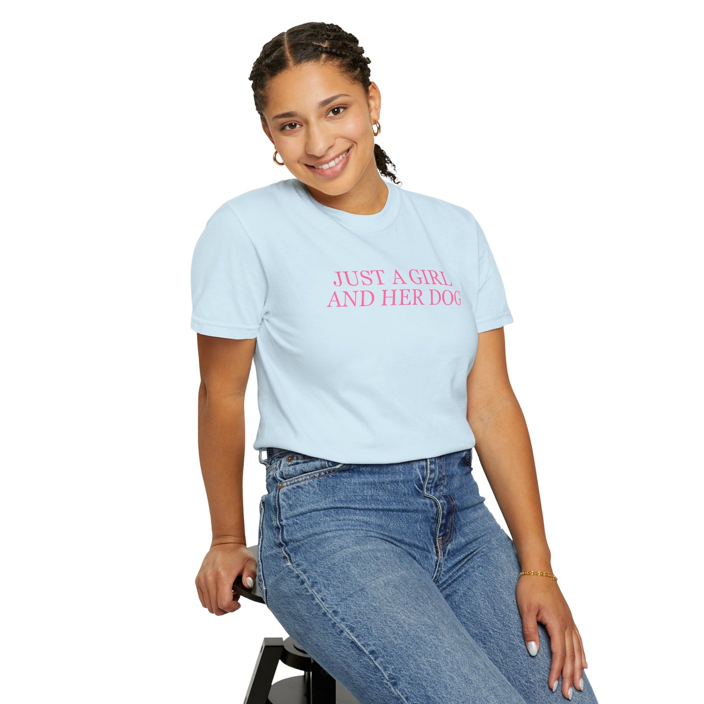 Just a Girl and Her Dog Comfort Colors Tee