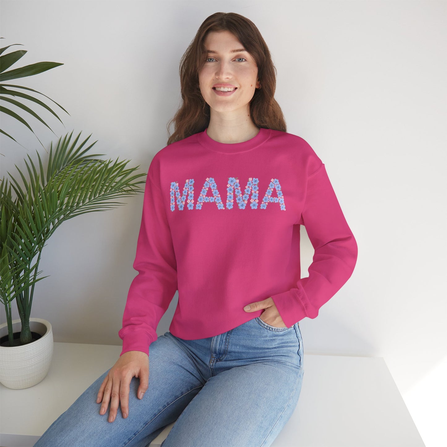 Mama Floral Crewneck Sweatshirt